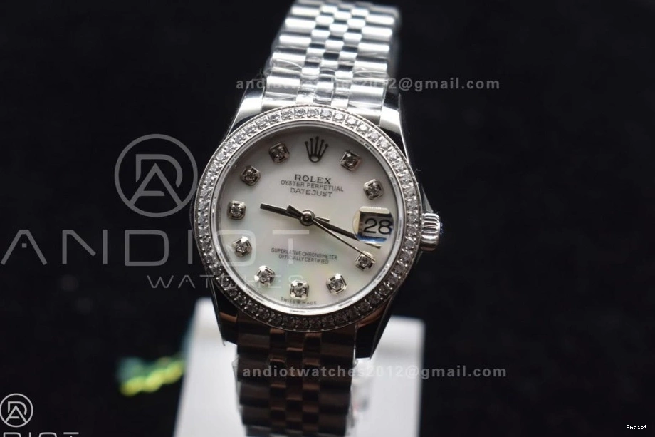 Syle 408 DateJust Bracelet Dial On WF OdorResistant Fluted President Steel 31 White Ladies 278289 Bezel 316L 0714